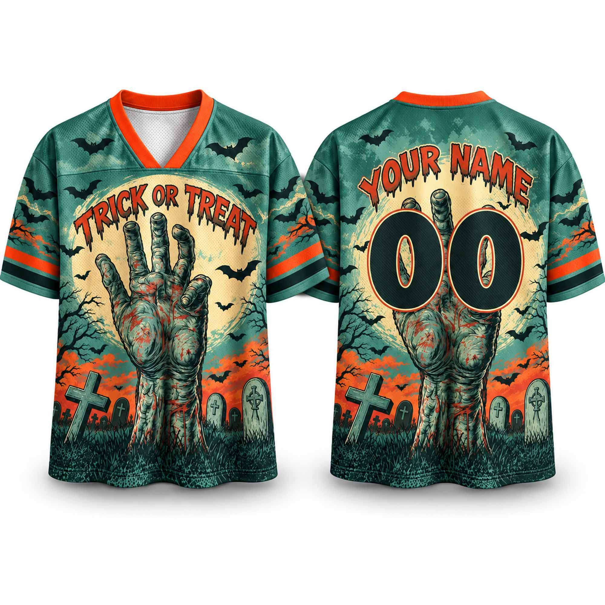 2026 Trick Or Treat Zombie Hands Halloween Jersey Horror Clothing Presents For Best Friends 1 - Unicasport 2026 Trick Or Treat Zombie Hands Halloween Jersey Horror Clothing Presents For Best Friends