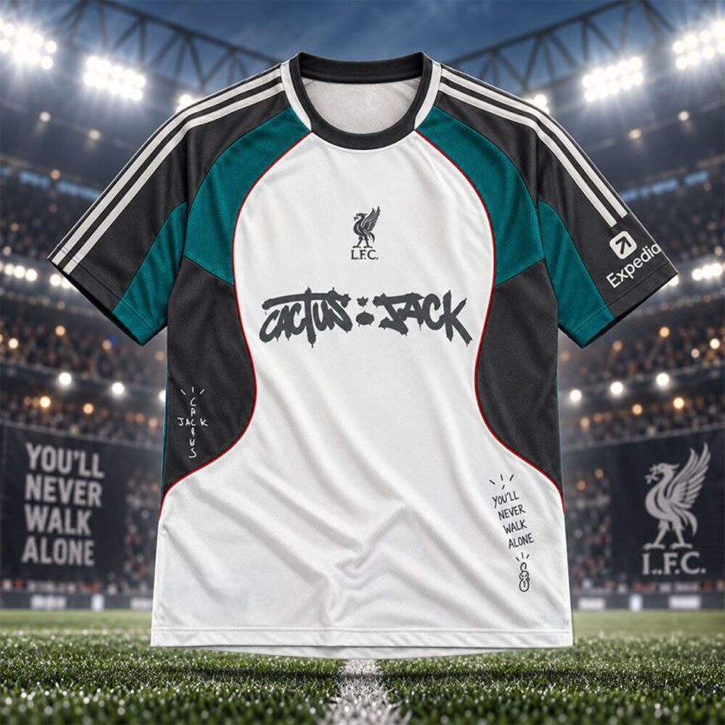 Cactus Jack X Liverpool FC Retro Jersey Shirt LFC Merch Gifts Ideas For Soccer Fans 1 - Unicasport Cactus Jack X Liverpool FC Retro Jersey Shirt LFC Merch Gifts Ideas For Soccer Fans