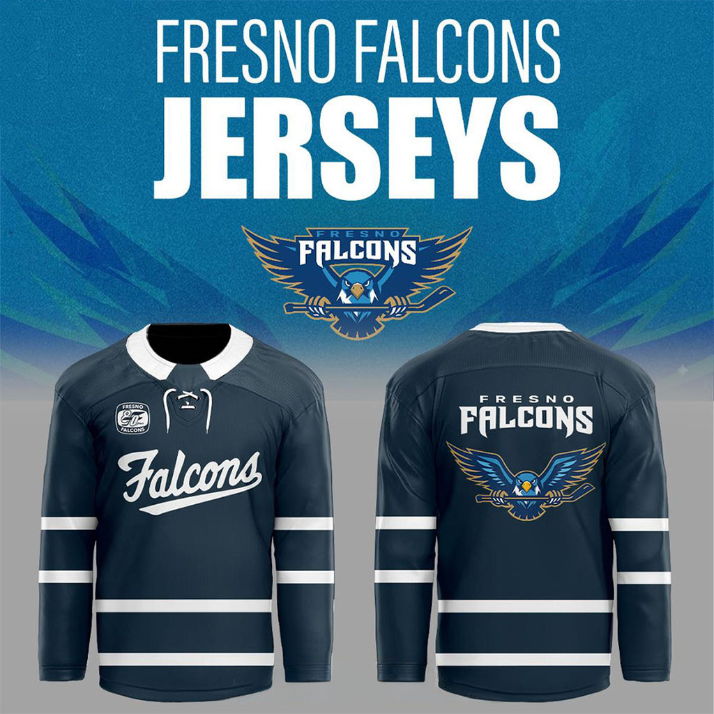 Fresno Falcons 1946 Throwback Hockey Jersey Fresno Falcons Merch Gifts For Hockey Lovers