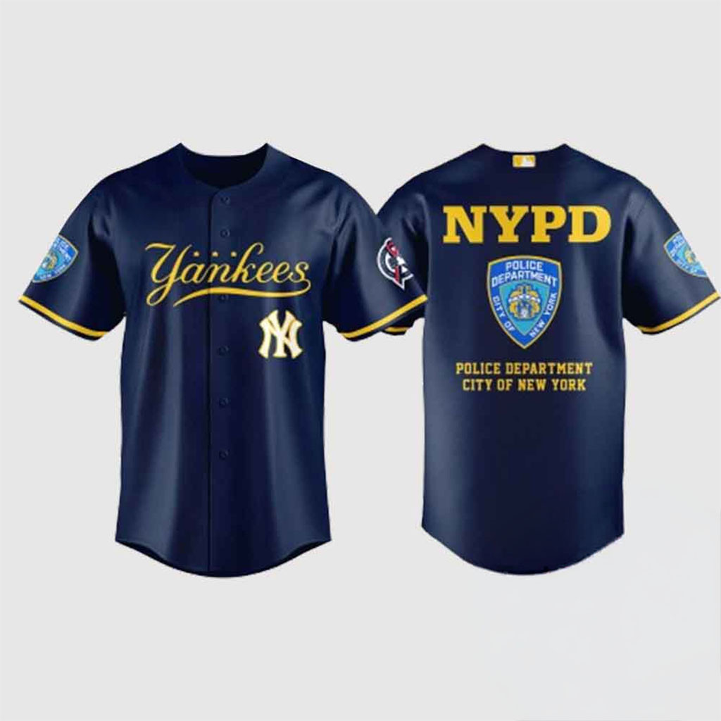 New York Yankees NYPD Memorial 9 11 Tribute Baseball Jersey Never Forget Merch Gift For Fans 1 - Unicasport New York Yankees NYPD Memorial 9 11 Tribute Baseball Jersey Never Forget Merch Gift For Fans
