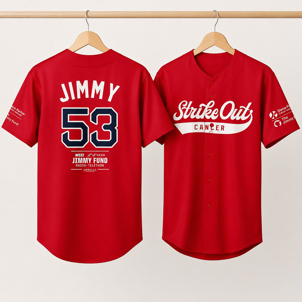 Red Sox Jimmy Fund Strike Out Cancer 2026 Baseball Jersey Boston Red Sox Merch Fan Gifts 1 - Unicasport Red Sox Jimmy Fund Strike Out Cancer 2026 Baseball Jersey Boston Red Sox Merch Fan Gifts
