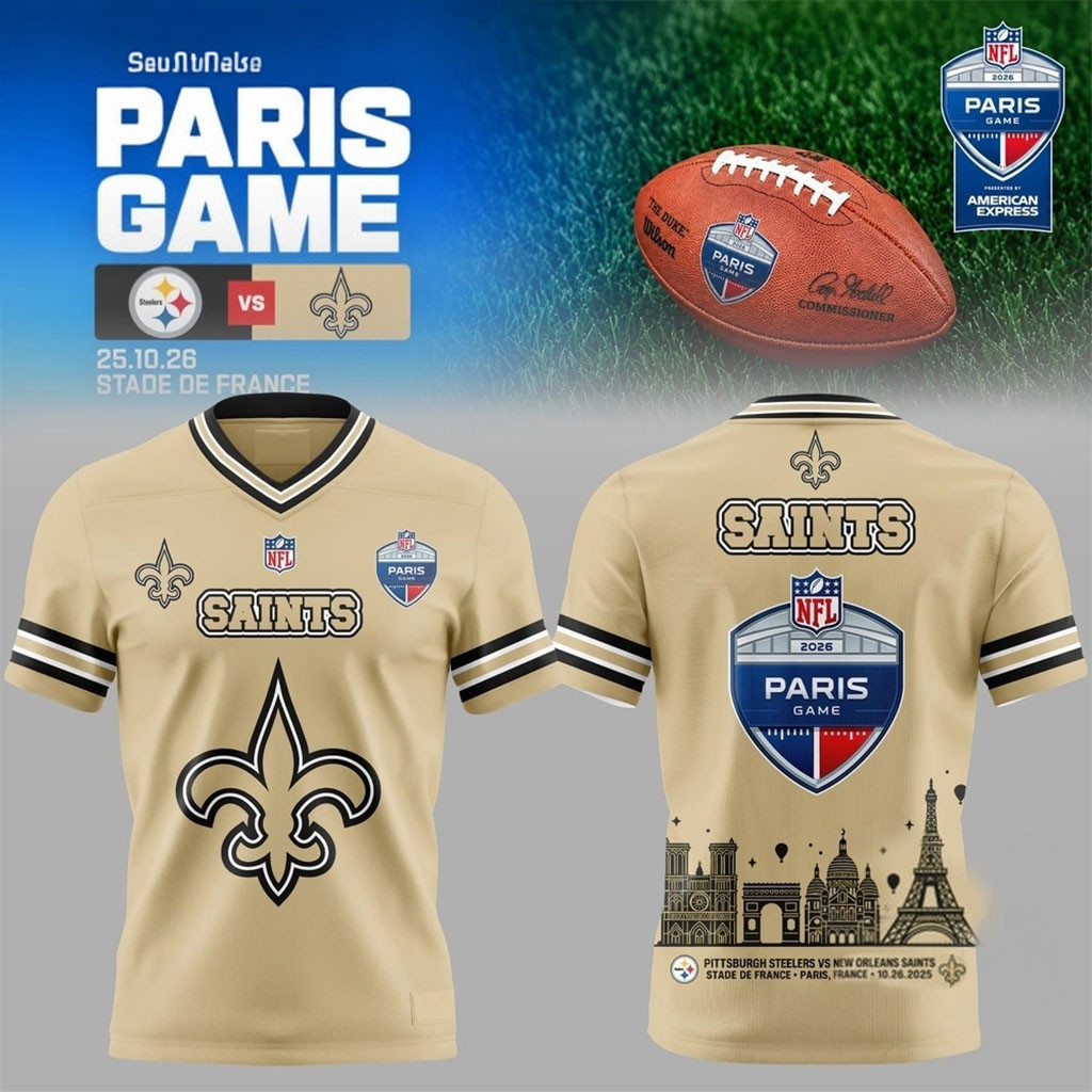 Saints Paris Game Merch 2026 New Orleans Saints To Paris Football Jersey Gifts For Fans 1 - Unicasport Saints Paris Game Merch 2026 New Orleans Saints To Paris Football Jersey Gifts For Fans
