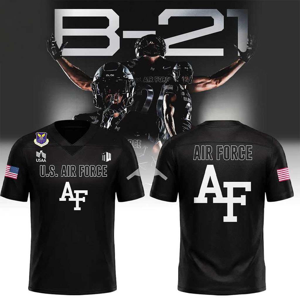 Air Force Falcons Air Power Legacy Series The B-21 Raider Jersey USAF Falcons Merch Black 1 - Unicasport Air Force Falcons Air Power Legacy Series The B-21 Raider Jersey USAF Falcons Merch Black