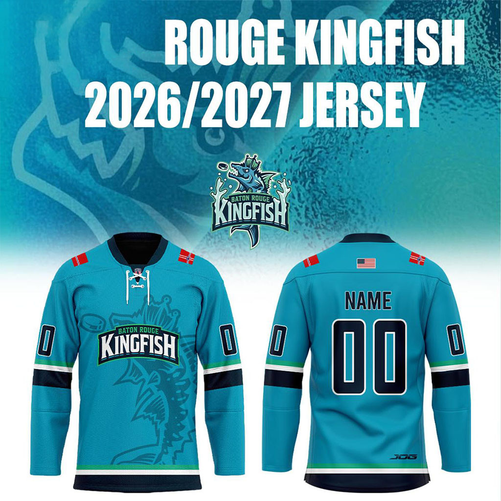 Personalized Baton Rouge Kingfish New Season 2027 Hockey Jersey Baton Rouge Kingfish Merch 1 - Unicasport Personalized Baton Rouge Kingfish New Season 2027 Hockey Jersey Baton Rouge Kingfish Merch