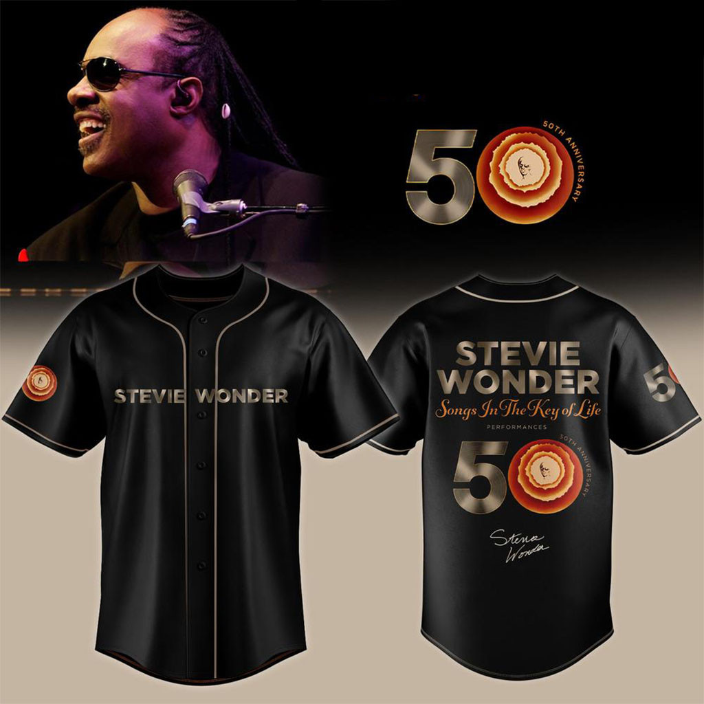 Stevie Wonder Merch 2026 Songs In The Key Of Life 50th Anniversary Baseball Jersey Fan Gifts 1 - Unicasport Stevie Wonder Merch 2026 Songs In The Key Of Life 50th Anniversary Baseball Jersey Fan Gifts