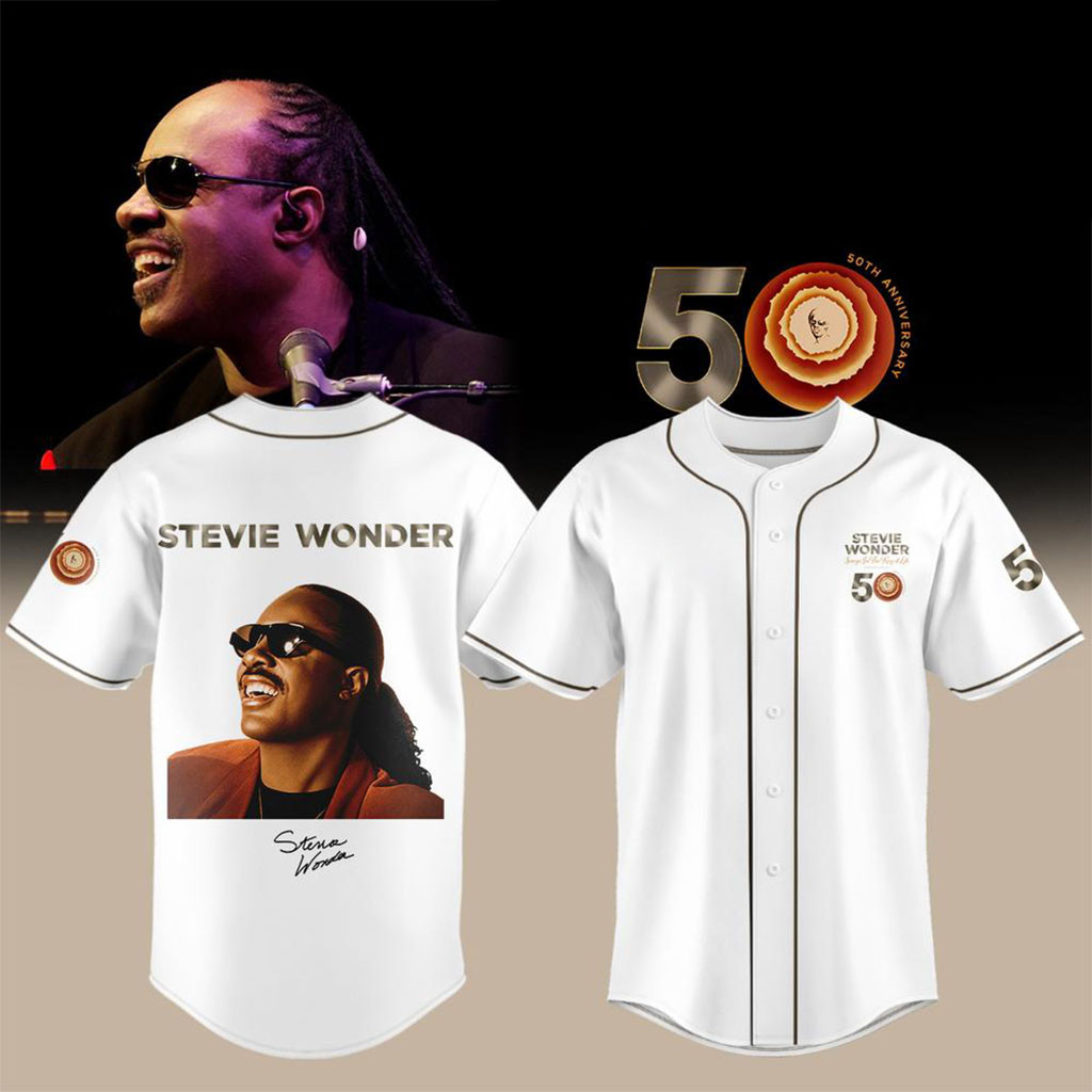 Stevie Wonder Merch Songs In The Key Of Life 50th Anniversary Baseball Jersey Gift For Fans 1 - Unicasport Stevie Wonder Merch Songs In The Key Of Life 50th Anniversary Baseball Jersey Gift For Fans