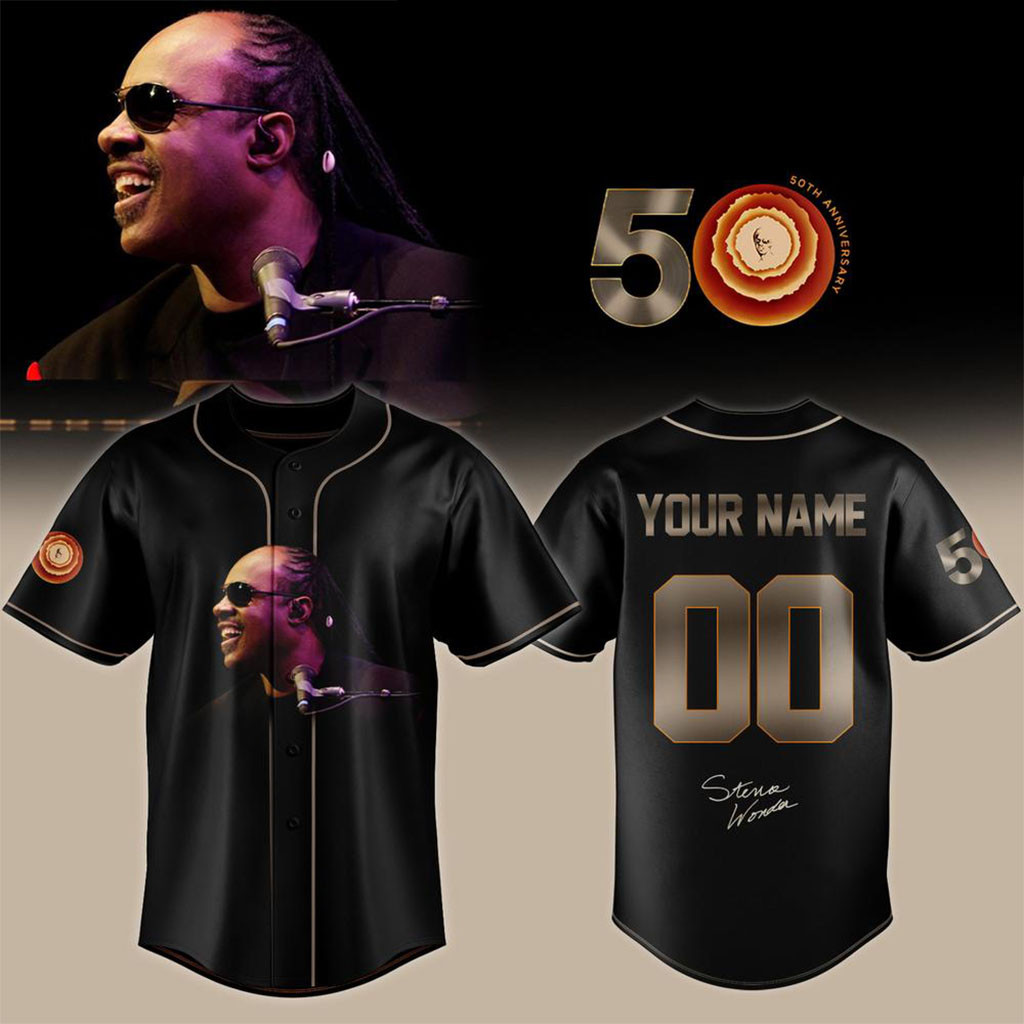 Personalized Stevie Wonder Merch Songs In The Key Of Life 50th Anniversary Baseball Jersey 1 - Unicasport Personalized Stevie Wonder Merch Songs In The Key Of Life 50th Anniversary Baseball Jersey