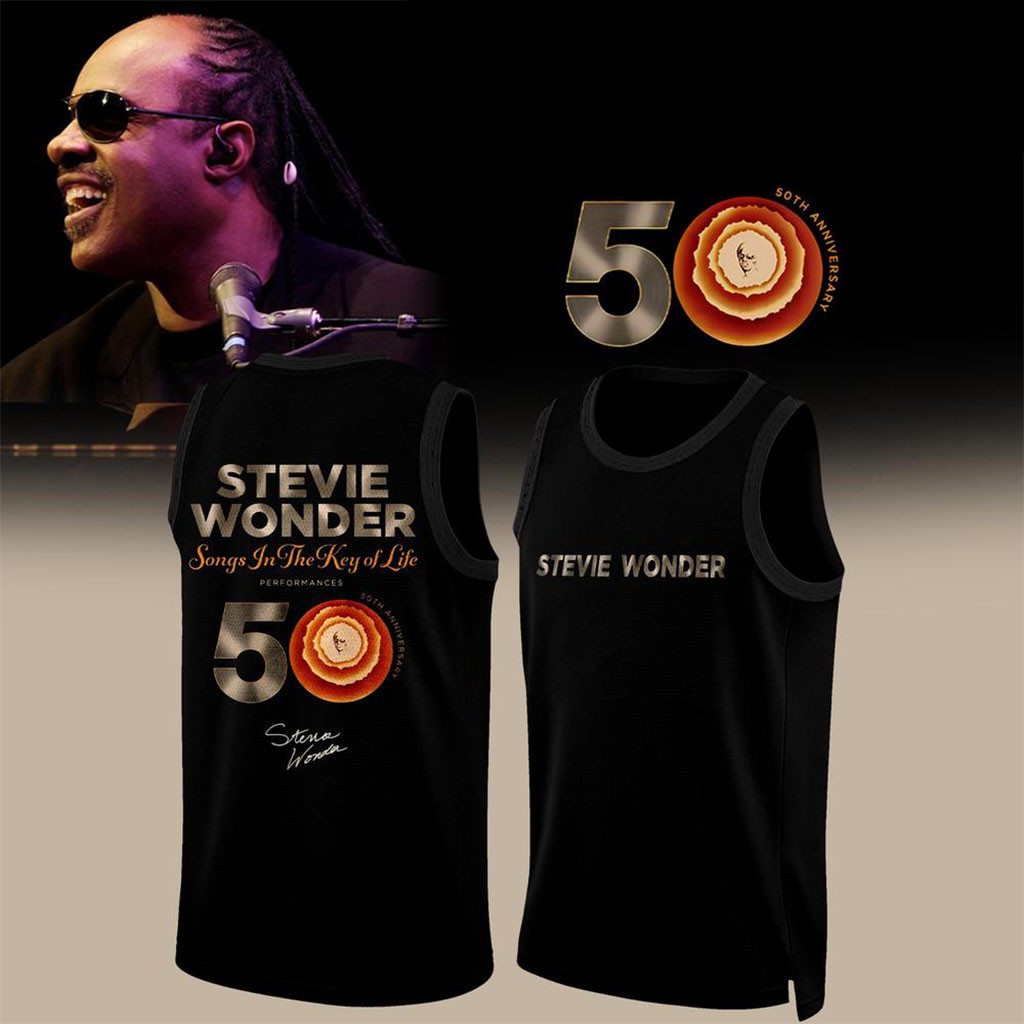 Stevie Wonder Merch Songs In The Key Of Life 50Th Anniversary Basketball Jersey Fan Gear Black 1 - Unicasport Stevie Wonder Merch Songs In The Key Of Life 50Th Anniversary Basketball Jersey Fan Gear Black