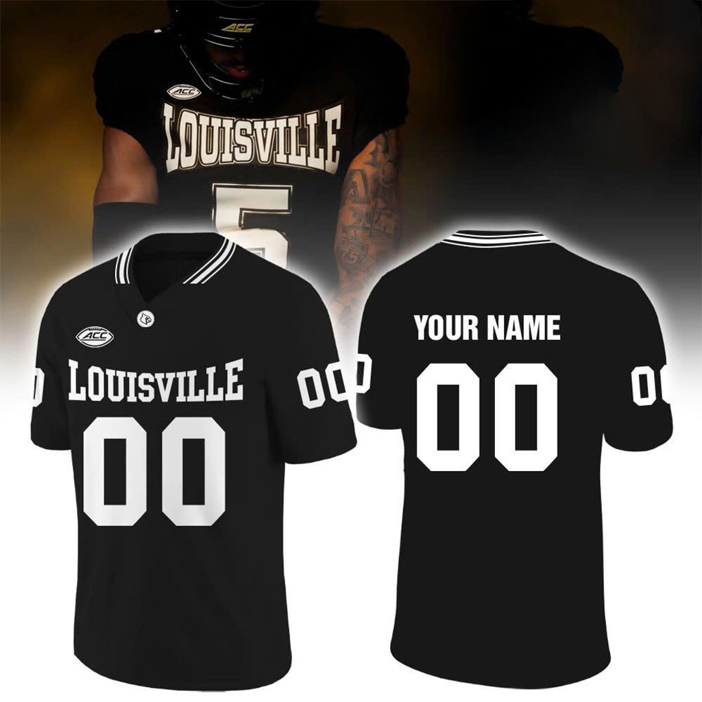 Custom Louisville Cardinals For The Ville Football Jersey Louisville Cardinals Merch Fan Gifts