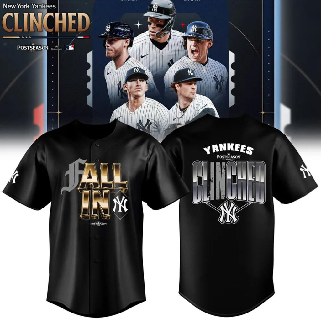 New York Yankees 2026 Postseason Clinched Baseball Jersey Yankees Merch Baseball Fan Gifts 1 - Unicasport New York Yankees 2026 Postseason Clinched Baseball Jersey Yankees Merch Baseball Fan Gifts