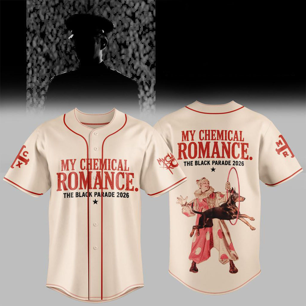 My Chemical Romance The Black Parade Tour 2026 Baseball Jersey My Chemical Romance Merch 1 - Unicasport My Chemical Romance The Black Parade Tour 2026 Baseball Jersey My Chemical Romance Merch
