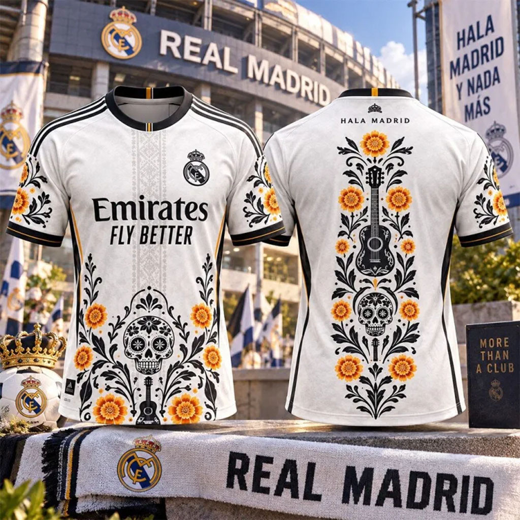 Real Madrid Dia De Los Muertos 2026 Away Kit Jersey Shirt Real Madrid Merch Gifts For Fans 1 - Unicasport Real Madrid Dia De Los Muertos 2026 Away Kit Jersey Shirt Real Madrid Merch Gifts For Fans