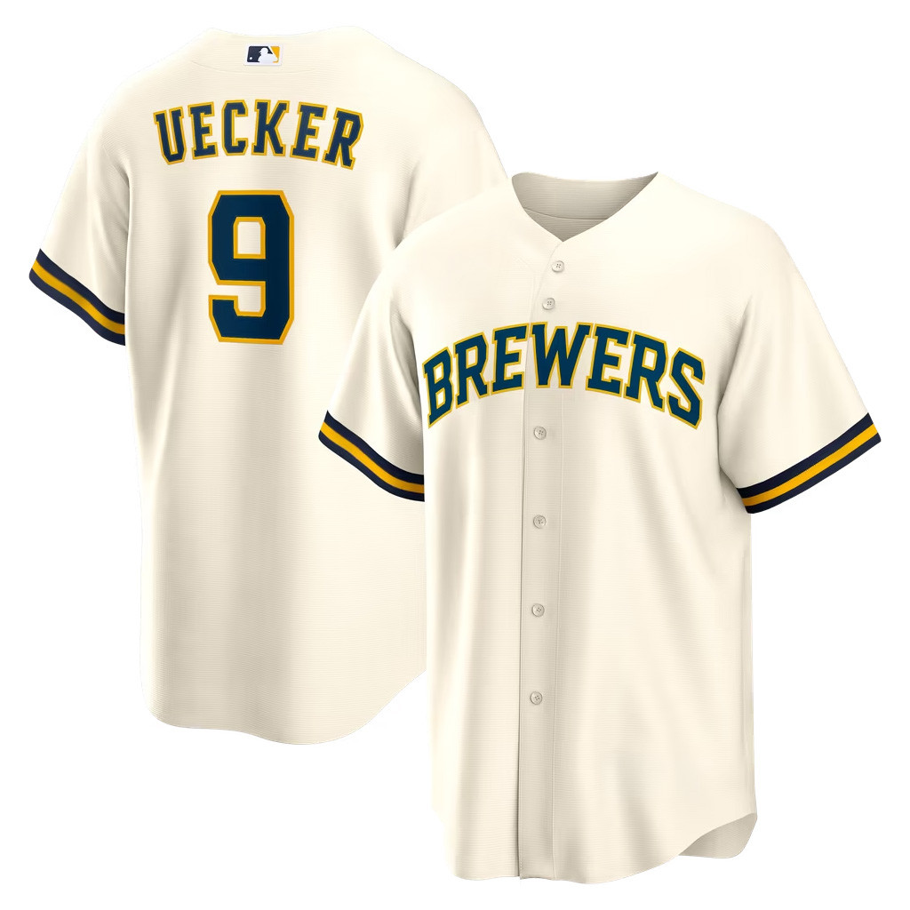 Bob Uecker Jersey 2026 Milwaukee Brewers NL Central Champions Merch #9 Home Retired Player Jersey 1 - Unicasport Bob Uecker Jersey 2026 Milwaukee Brewers NL Central Champions Merch #9 Home Retired Player Jersey