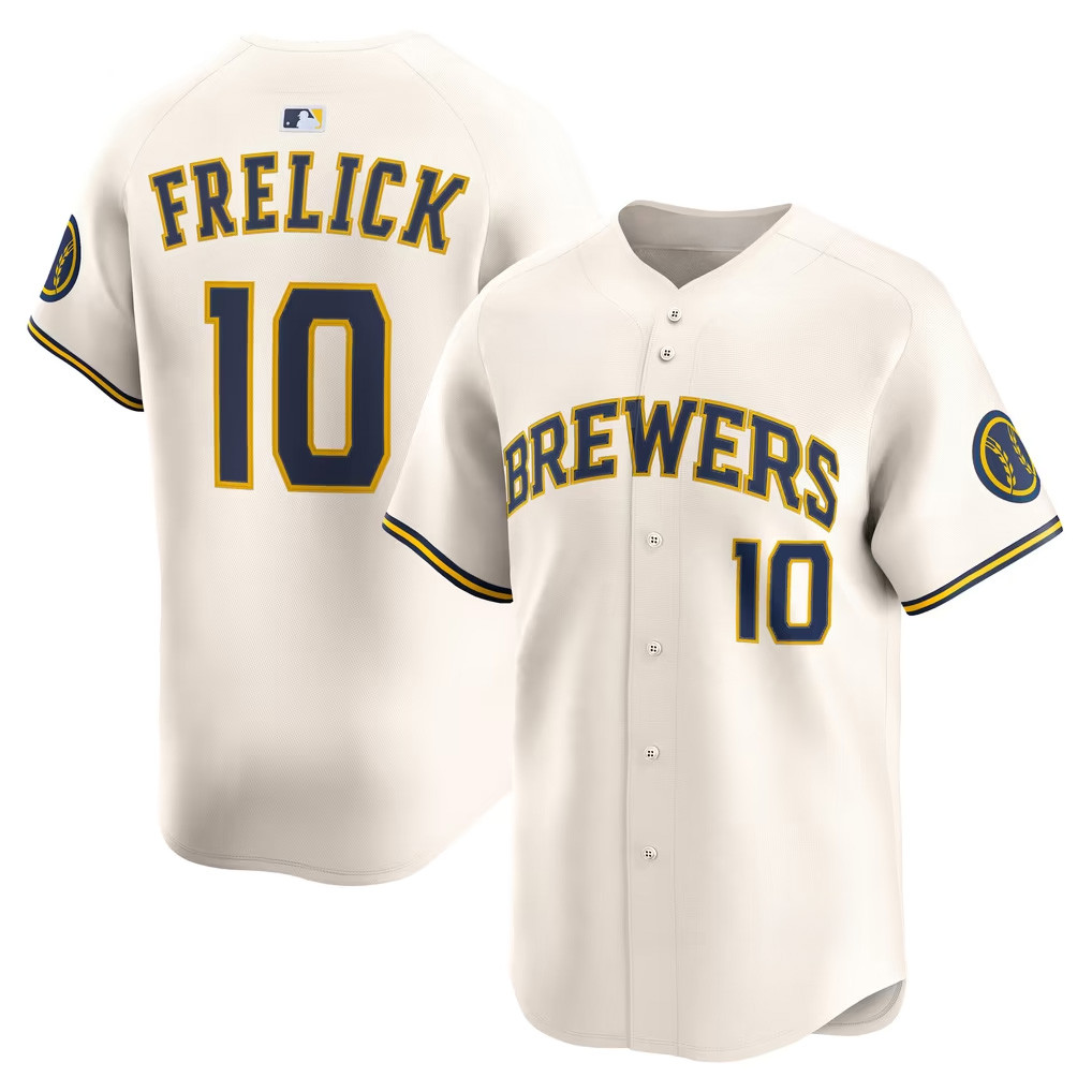 Sal Frelick Jersey Shirt Milwaukee Brewers NL Central Champions Merch #10 Home Replica Jersey 1 - Unicasport Sal Frelick Jersey Shirt Milwaukee Brewers NL Central Champions Merch #10 Home Replica Jersey