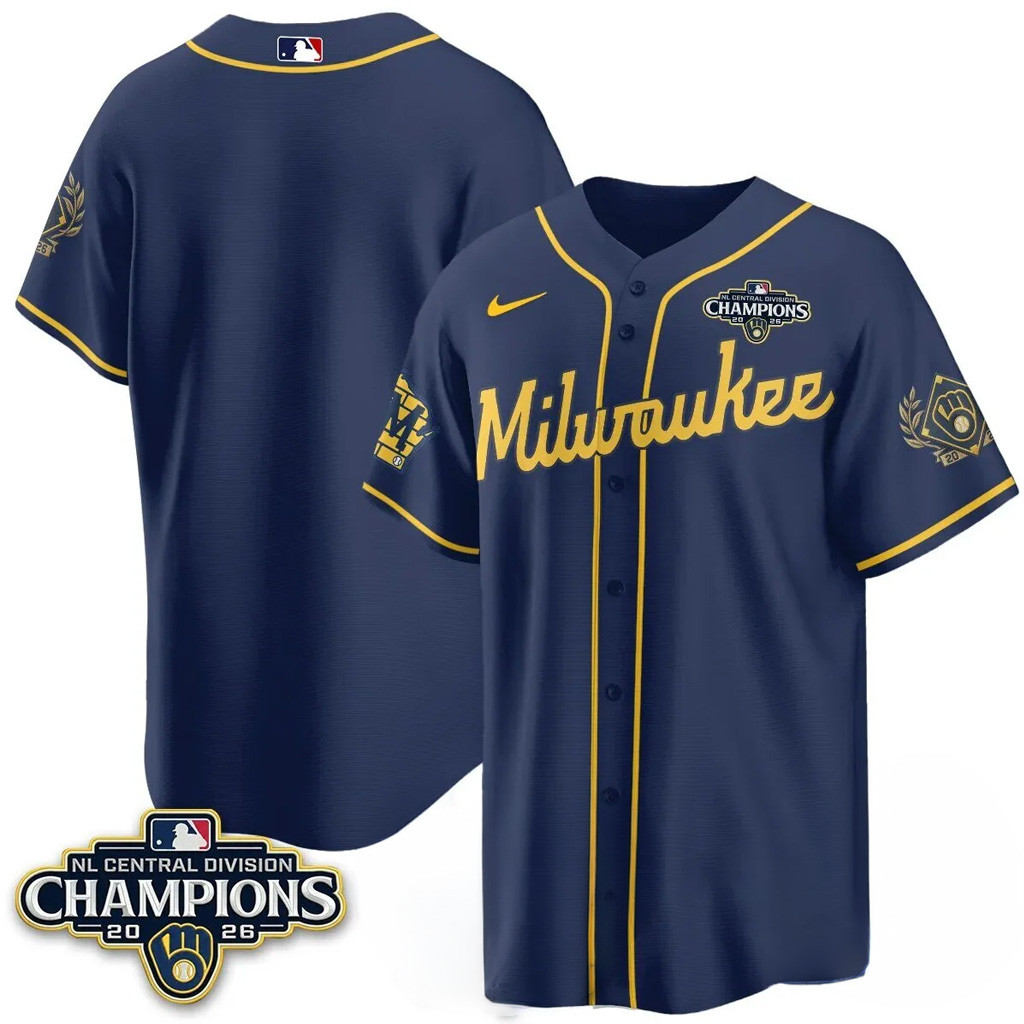 Milwaukee Brewers NL Central Champions Merch 2026 National League Central Division Champs Jersey 1 - Unicasport Milwaukee Brewers NL Central Champions Merch 2026 National League Central Division Champs Jersey