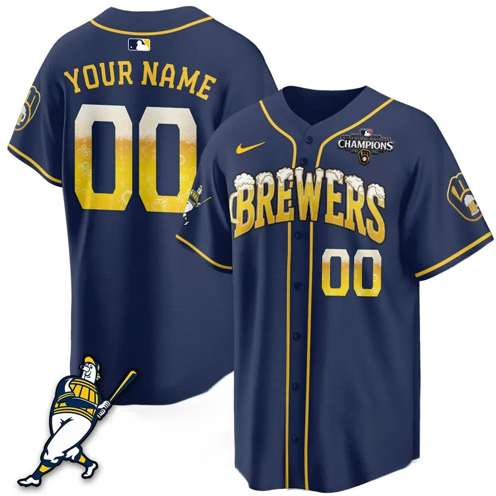 Personalized Milwaukee Brewers NL Central Champions Merch Brewers 2026 NL Central Champs Jersey 1 - Unicasport Personalized Milwaukee Brewers NL Central Champions Merch Brewers 2026 NL Central Champs Jersey