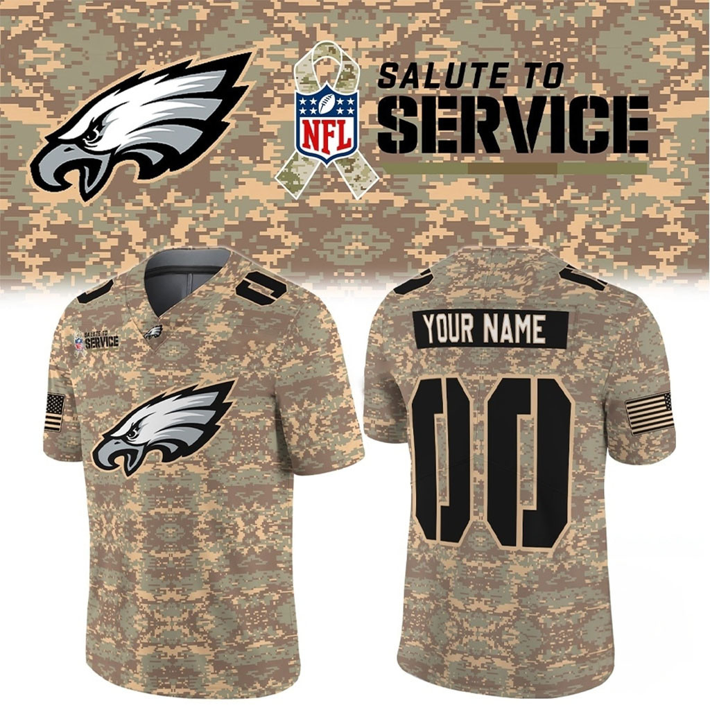 Custom Philadelphia Eagles Salute To Service 2026 Camo Football Jersey Eagles Merch Fans Gifts 1 - Unicasport Custom Philadelphia Eagles Salute To Service 2026 Camo Football Jersey Eagles Merch Fans Gifts