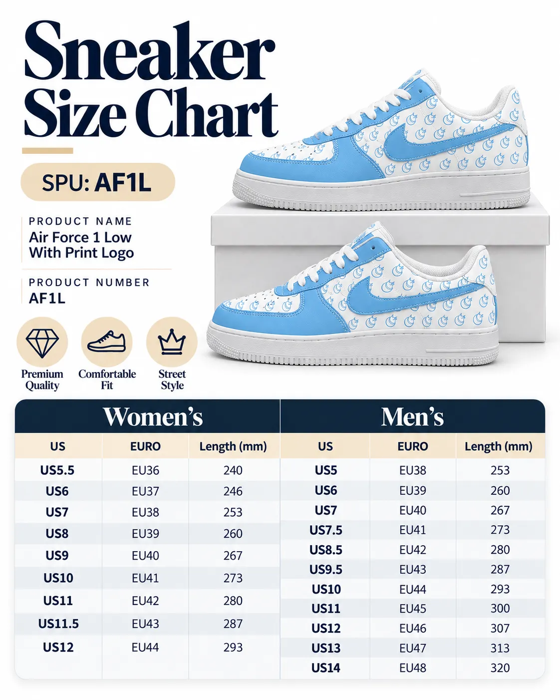 Shoes Size Chart