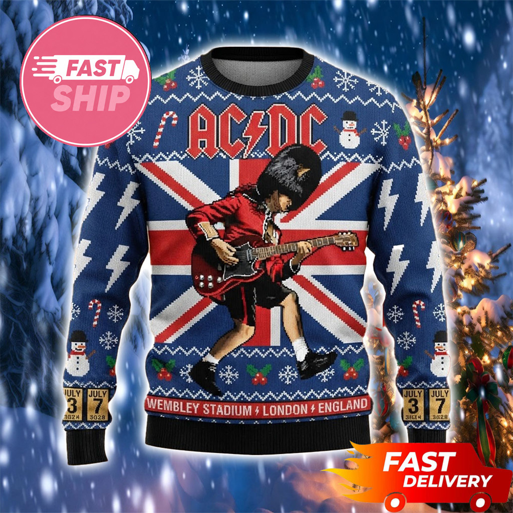AC DC PWR Up Tour London Soldier Angus Young 2026 Christmas Ugly Sweater ACDC Merch Fan Gifts 1 - Unicasport AC DC PWR Up Tour London Soldier Angus Young 2026 Christmas Ugly Sweater ACDC Merch Fan Gifts