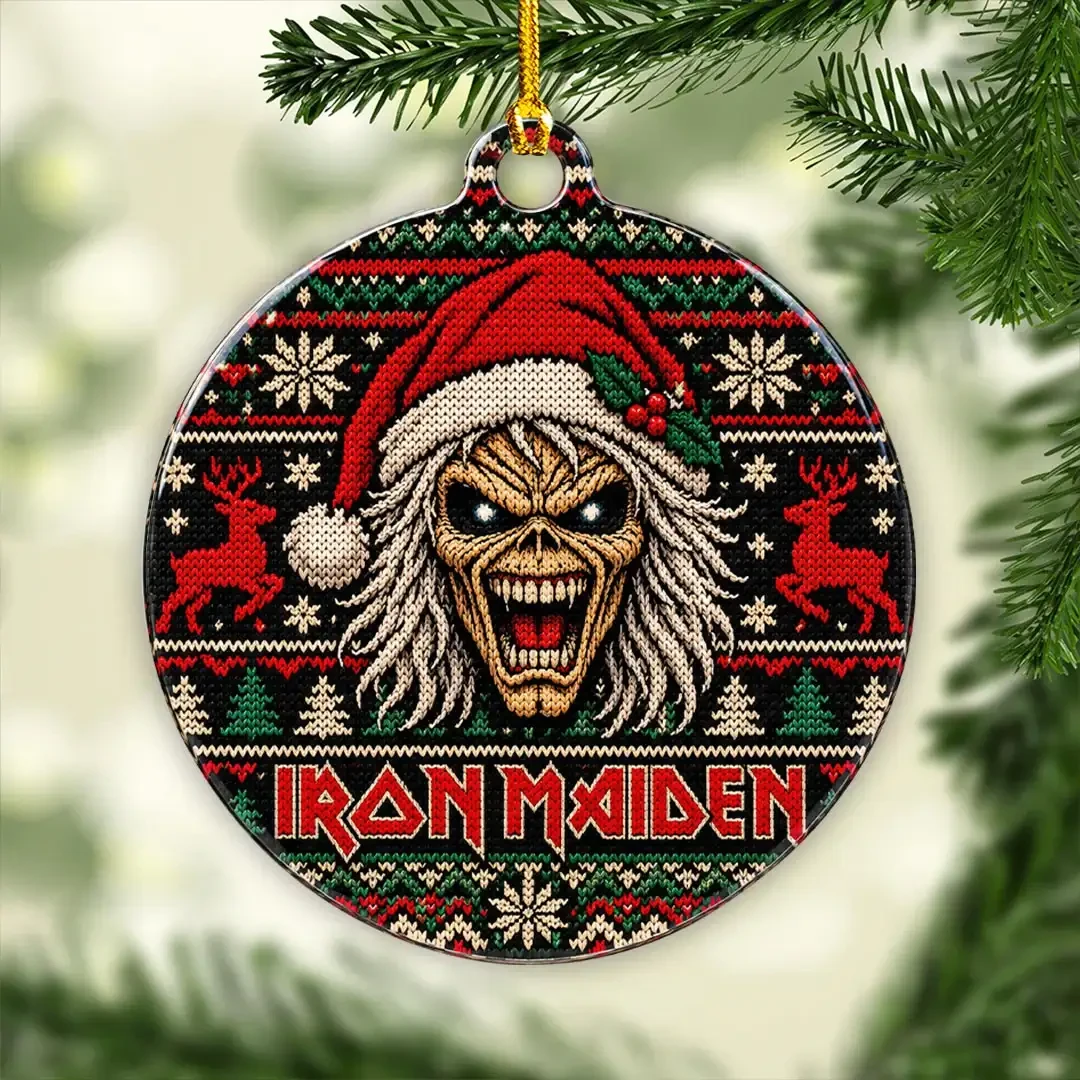 Iron Maiden Eddie Character Christmas Ornaments Xmas Decor Iron Maiden Merch Metalheads Gifts