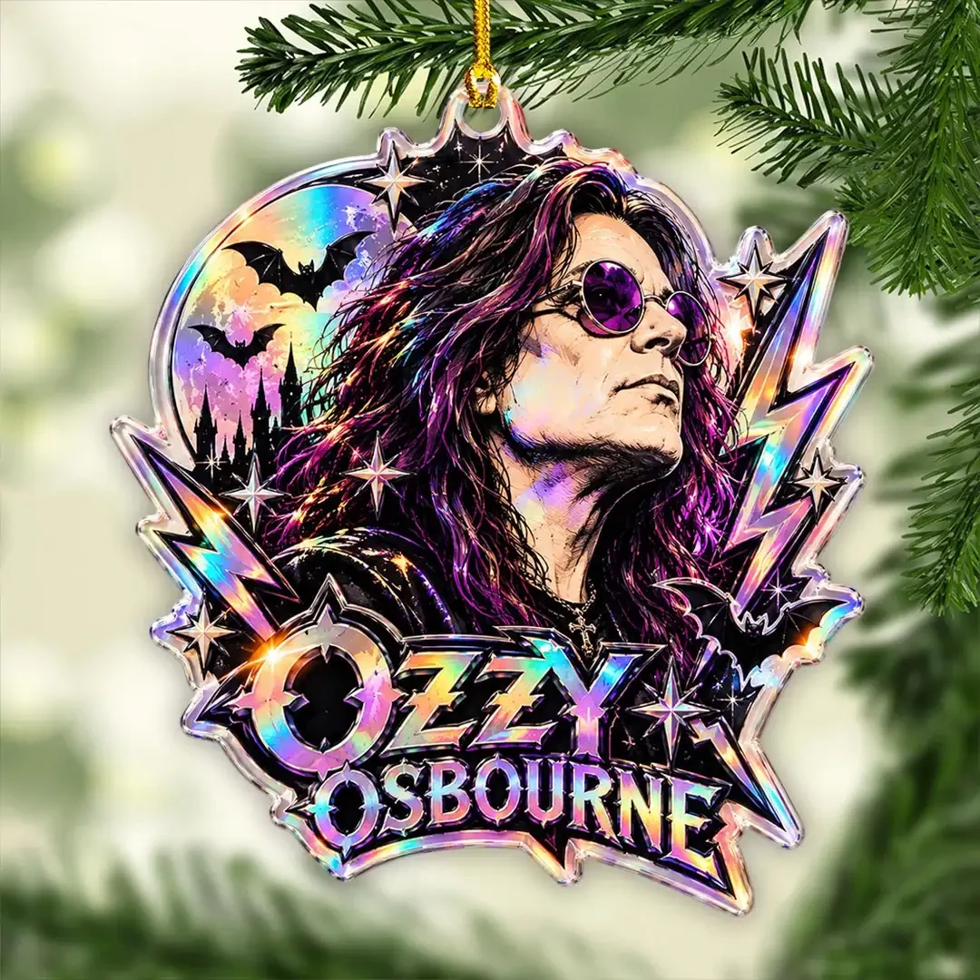 Ozzy Osbourne Prince Of Darkness Christmas Ornaments Ozzy Osbourne Merch Music Fan Decor Gifts