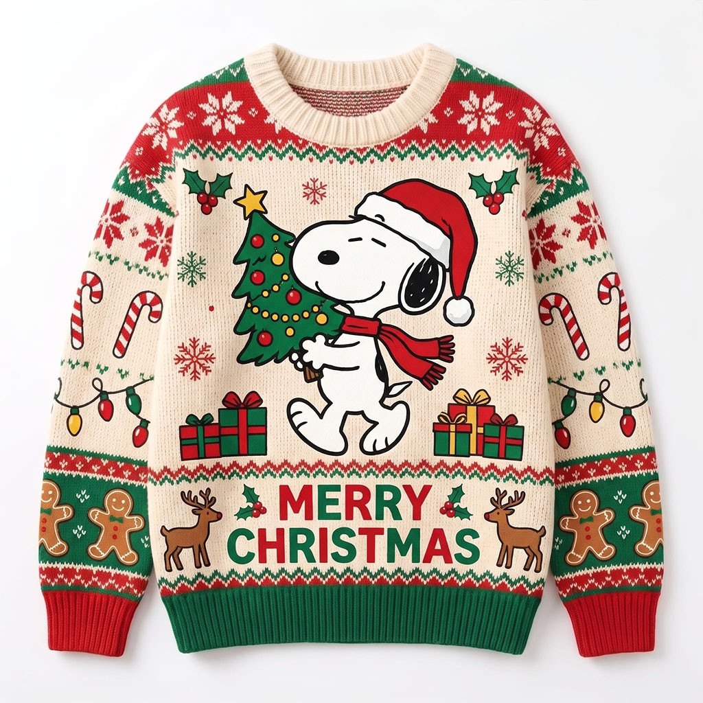Snoopy Christmas Ugly Christmas Sweater Peanuts Holiday Apparel Gifts For Cartoon Lovers 1 - Unicasport Snoopy Christmas Ugly Christmas Sweater Peanuts Holiday Apparel Gifts For Cartoon Lovers