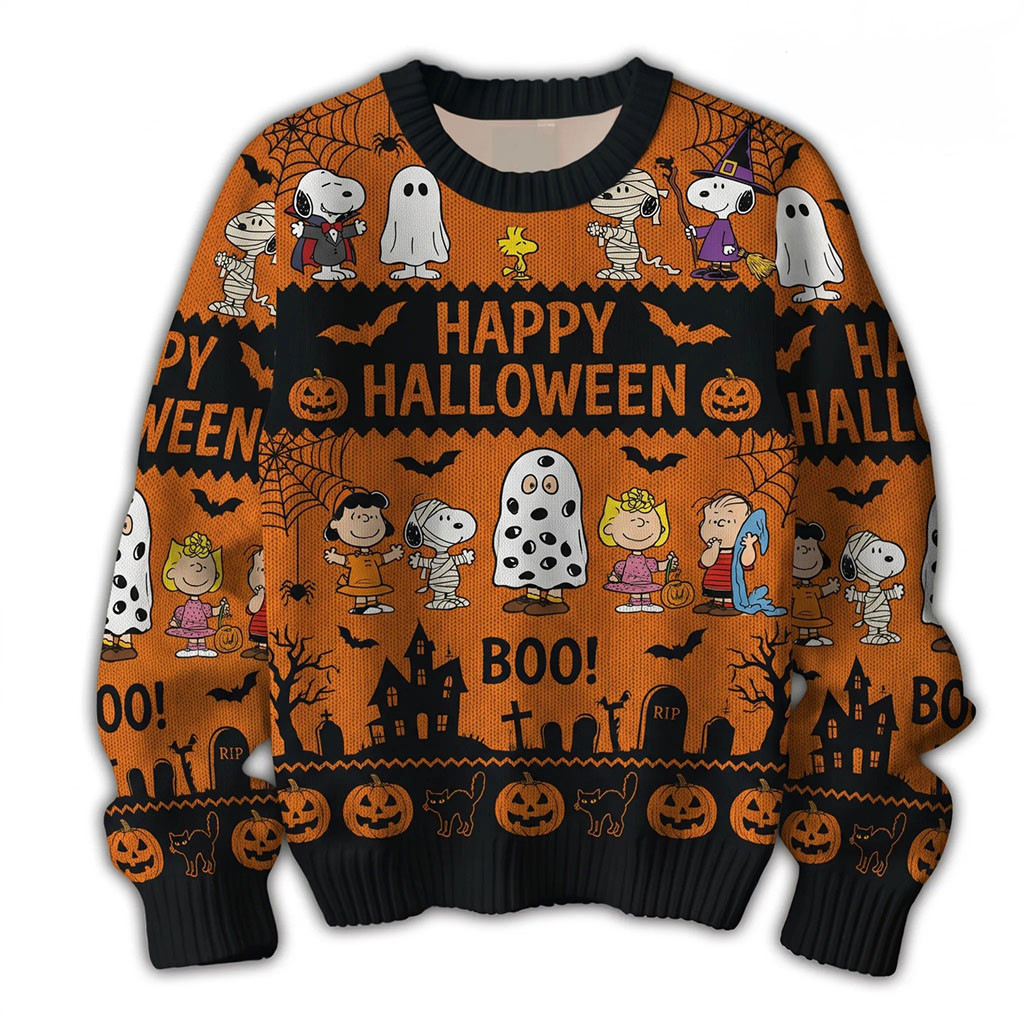 Snoopy Halloween Ghost Costume Sweater Funny Holiday Clothing Gifts For Halloween 1 - Unicasport Snoopy Halloween Ghost Costume Sweater Funny Holiday Clothing Gifts For Halloween