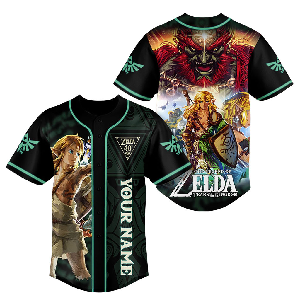 The Legend of Zelda 40th Anniversary Baseball Jersey Nintendo Gaming Apparel Gamers Gifts 1 - Unicasport The Legend of Zelda 40th Anniversary Baseball Jersey Nintendo Gaming Apparel Gamers Gifts