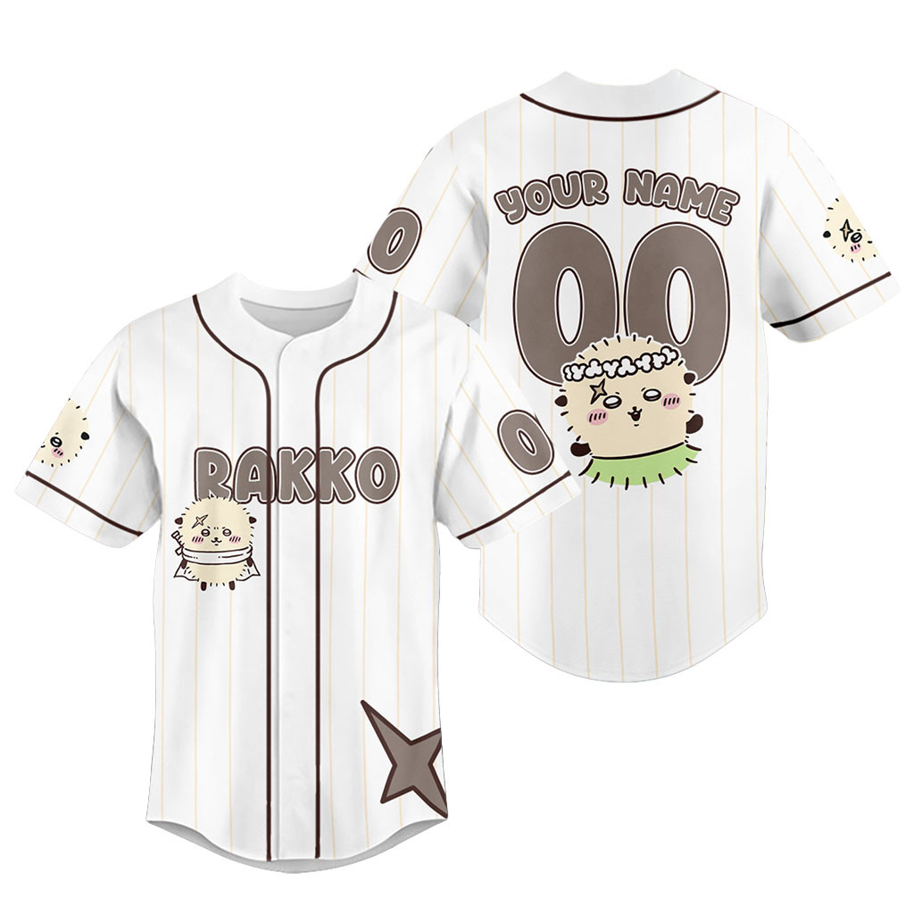 Personalized Rakko Chiikawa Baseball Jersey Anime Character Clothes Gifts For Chiikawa Fans 1 - Unicasport Personalized Rakko Chiikawa Baseball Jersey Anime Character Clothes Gifts For Chiikawa Fans