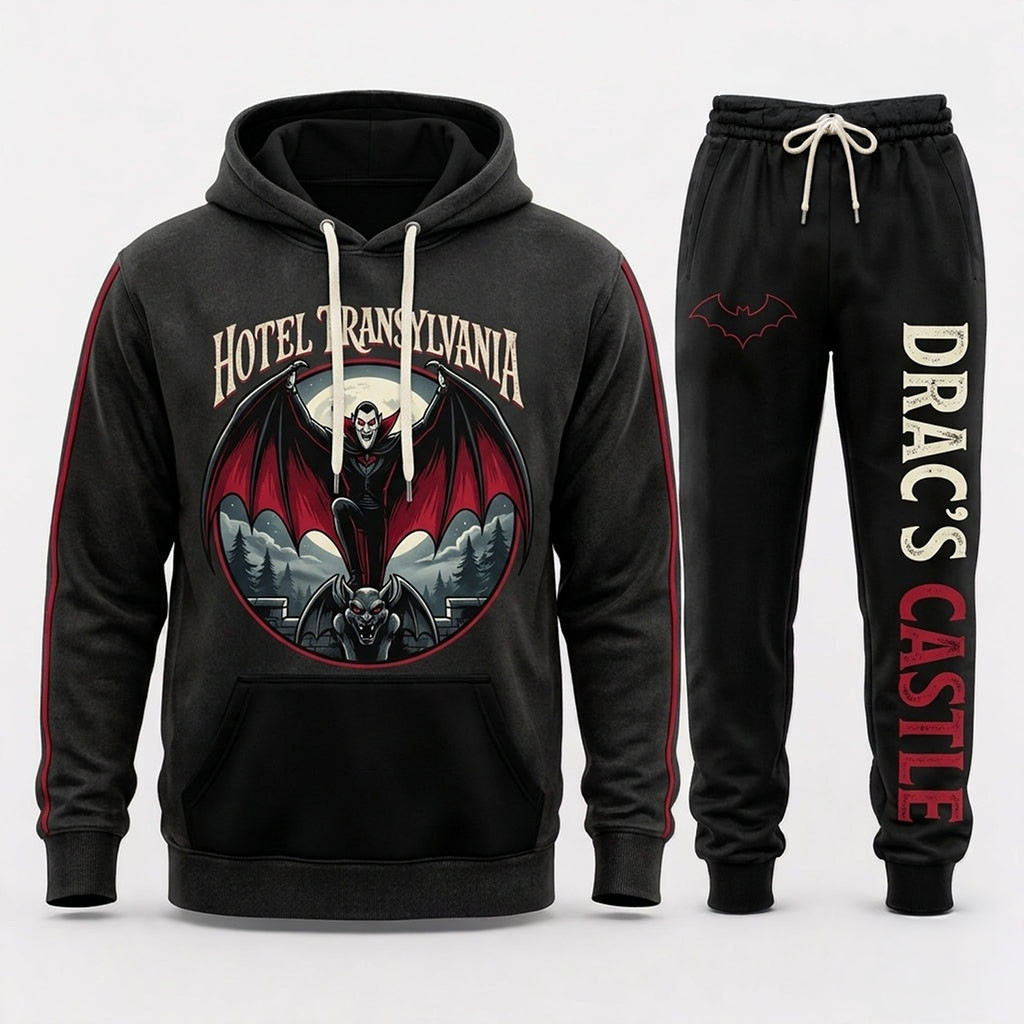 Hotel Transylvania Merch Spooky Monsters Vintage Cartoon Hoodie And Sweatpants Set Him Gifts 1 - Unicasport Hotel Transylvania Merch Spooky Monsters Vintage Cartoon Hoodie And Sweatpants Set Him Gifts