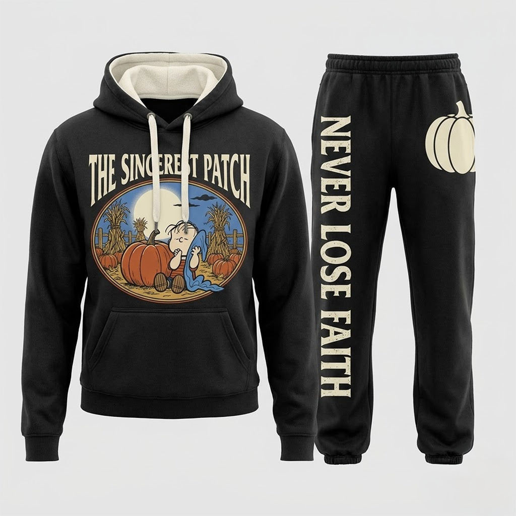 It's The Great Pumpkin Charlie Brown Vintage Halloween Hoodie And Sweatpants Set BFF Gifts 1 - Unicasport It's The Great Pumpkin Charlie Brown Vintage Halloween Hoodie And Sweatpants Set BFF Gifts