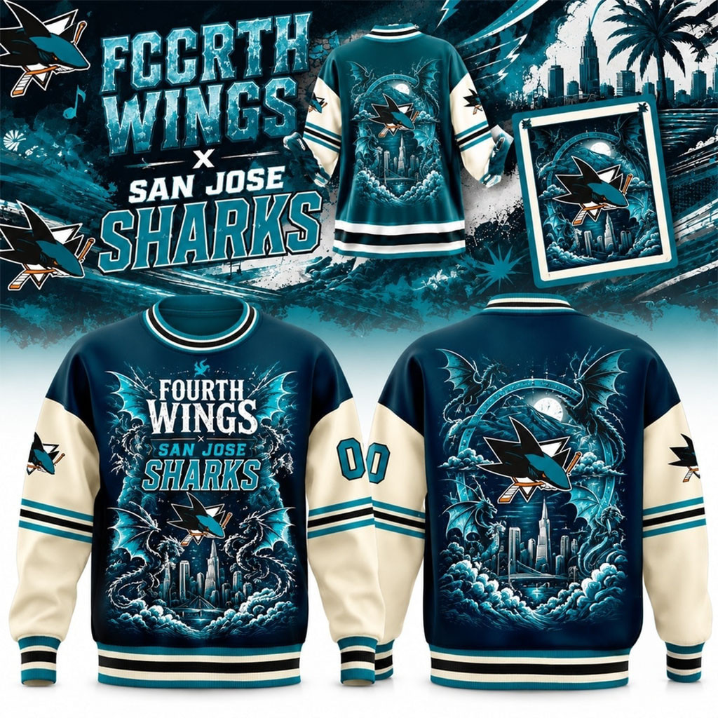 San Jose Sharks Fourth Wing Night 2026 Sweatshirt San Jose Sharks Merch Gifts For Hockey Fan 1 - Unicasport San Jose Sharks Fourth Wing Night 2026 Sweatshirt San Jose Sharks Merch Gifts For Hockey Fan