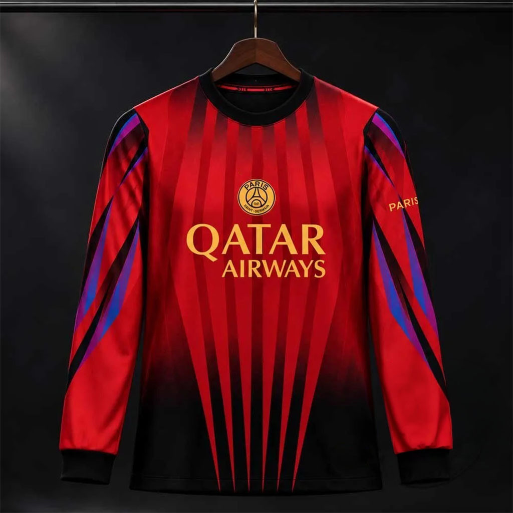 PSG 26 27 Third Goalkeeper Long Sleeve Shirt Bernard Lama Apparel Paris Saint-Germain Merch 1 - Unicasport PSG 26 27 Third Goalkeeper Long Sleeve Shirt Bernard Lama Apparel Paris Saint-Germain Merch