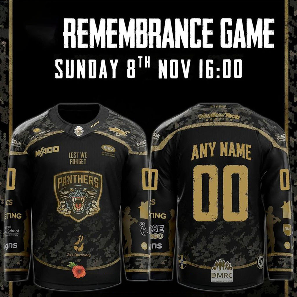 Personalized Nottingham Panthers Merch 2026 Remembrance Night Hockey Jersey Gift For Fans 1 - Unicasport Personalized Nottingham Panthers Merch 2026 Remembrance Night Hockey Jersey Gift For Fans