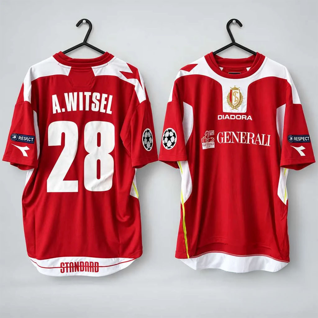 A Witsel Jersey #28 Vintage Standard Liege 2008 09 Home Jersey Axel Witsel Merch Gifts 1 - Unicasport A Witsel Jersey #28 Vintage Standard Liege 2008 09 Home Jersey Axel Witsel Merch Gifts