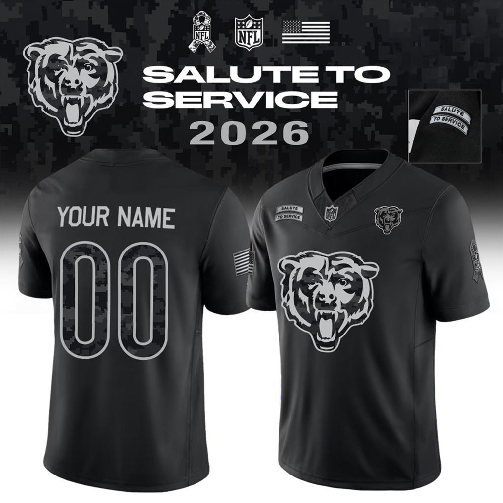 Personalized Chicago Bears Salute To Service Collection Football Jersey Chicago Bears Merch 1 - Unicasport Personalized Chicago Bears Salute To Service Collection Football Jersey Chicago Bears Merch