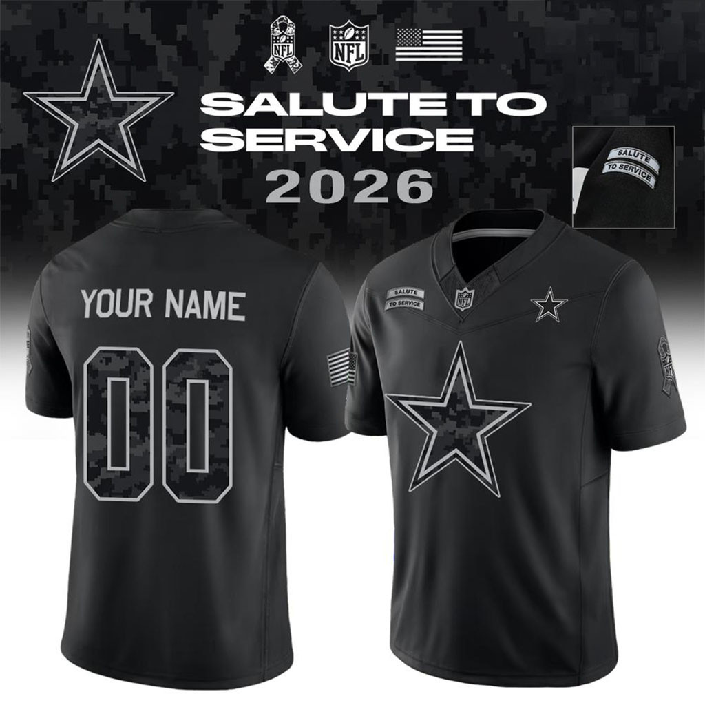 Personalized Dallas Cowboys 2026 Salute To Service Collection Jersey Dallas Cowboys Merch 1 - Unicasport Personalized Dallas Cowboys 2026 Salute To Service Collection Jersey Dallas Cowboys Merch