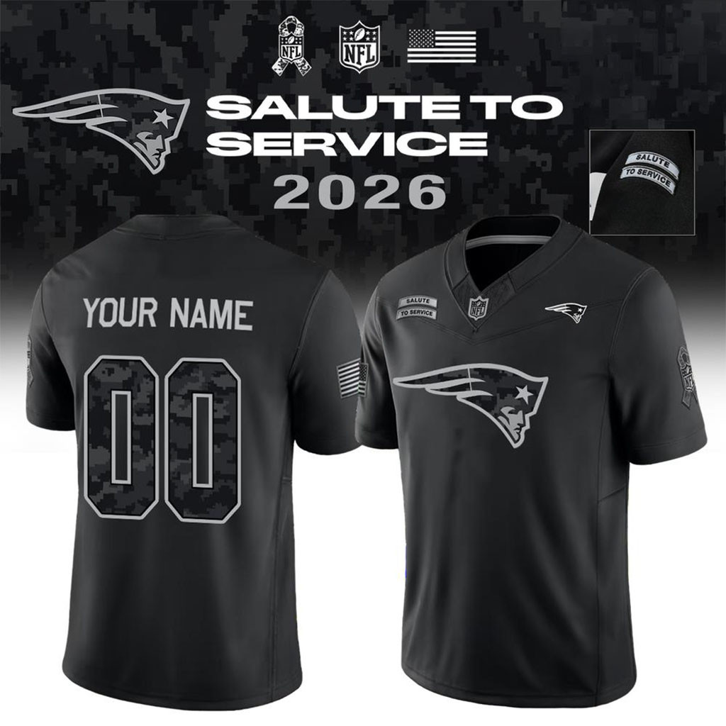 Personalized New England Patriots 2026 Salute To Service Jersey NE Patriots Merch Gift For Fans 1 - Unicasport Personalized New England Patriots 2026 Salute To Service Jersey NE Patriots Merch Gift For Fans
