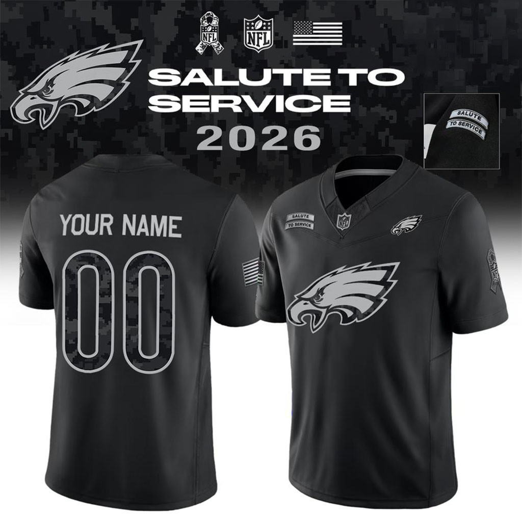 Personalized Philadelphia Eagles Salute To Service Collection Jersey Philly Eagles Merch Gifts 1 - Unicasport Personalized Philadelphia Eagles Salute To Service Collection Jersey Philly Eagles Merch Gifts