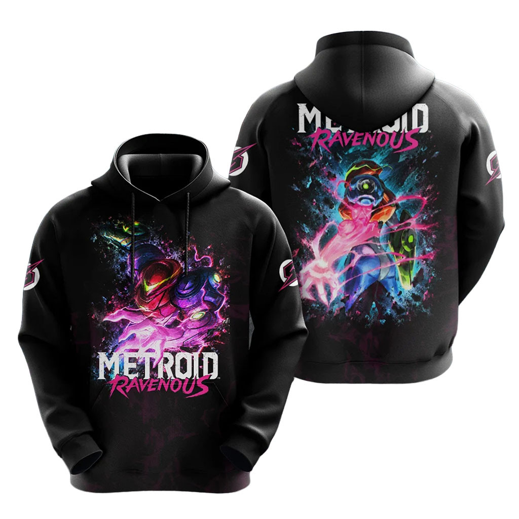 Metroid Ravenous Samus Aran Hoodie Metroid Merch Presents For Video Game Lovers 1 - Unicasport Metroid Ravenous Samus Aran Hoodie Metroid Merch Presents For Video Game Lovers