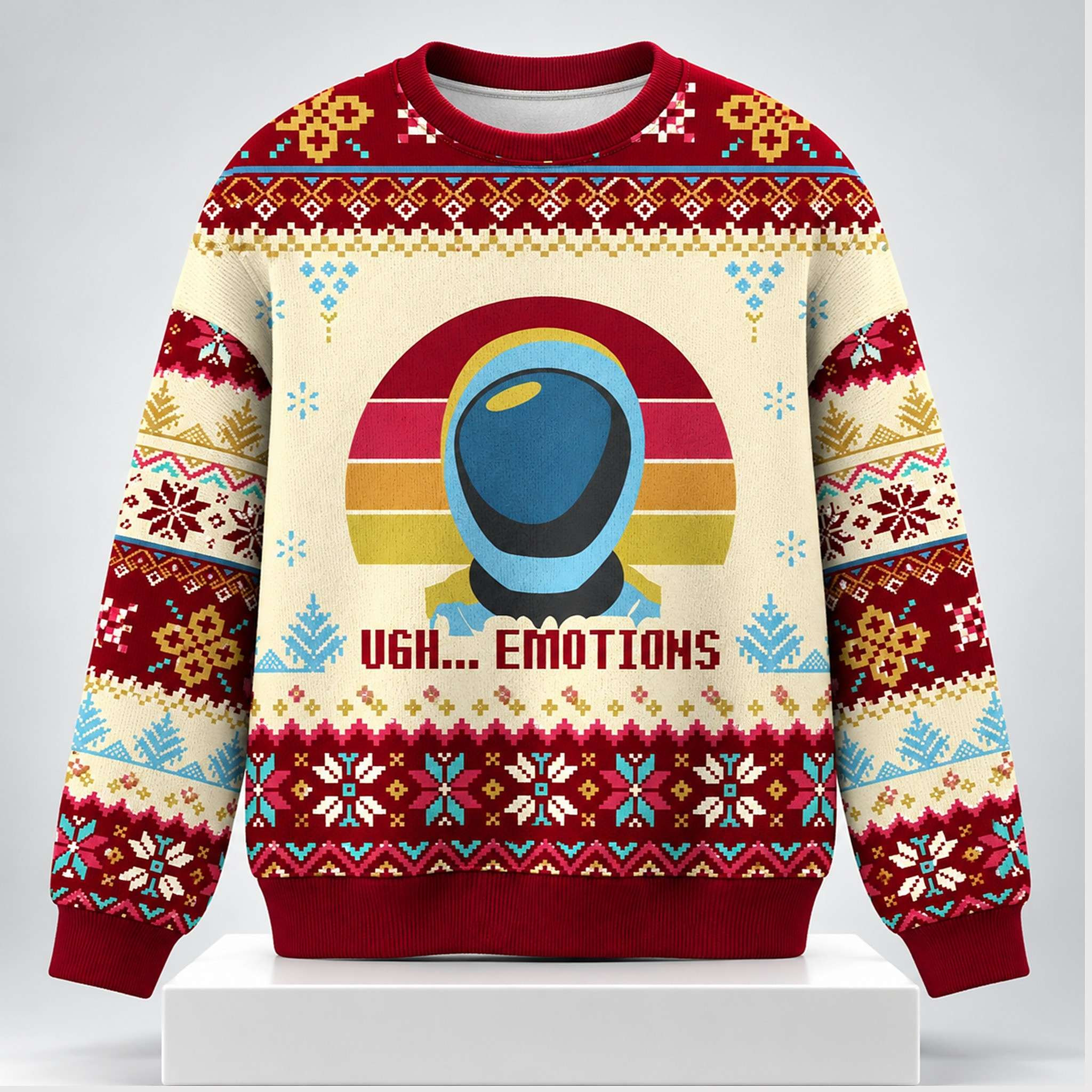 UGH Emotions Christmas Ugly Sweater 2026 Among Us Merch Funny Gaming Gifts For Gamers 1 - Unicasport UGH Emotions Christmas Ugly Sweater 2026 Among Us Merch Funny Gaming Gifts For Gamers