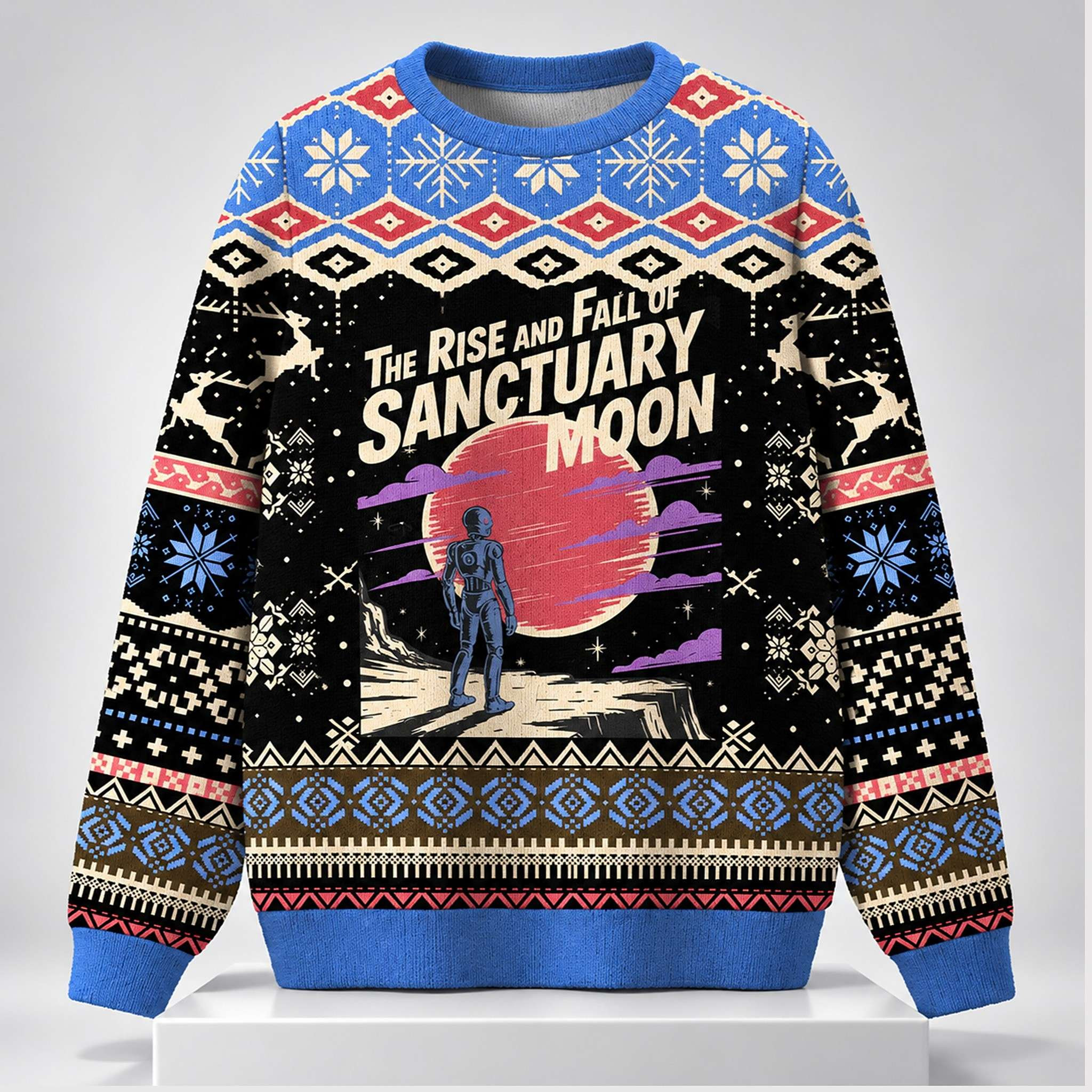 The Rise And Fall Of Sanctuary Moon Christmas Ugly Sweater 2026 Xmas Gift For Friends 1 - Unicasport The Rise And Fall Of Sanctuary Moon Christmas Ugly Sweater 2026 Xmas Gift For Friends
