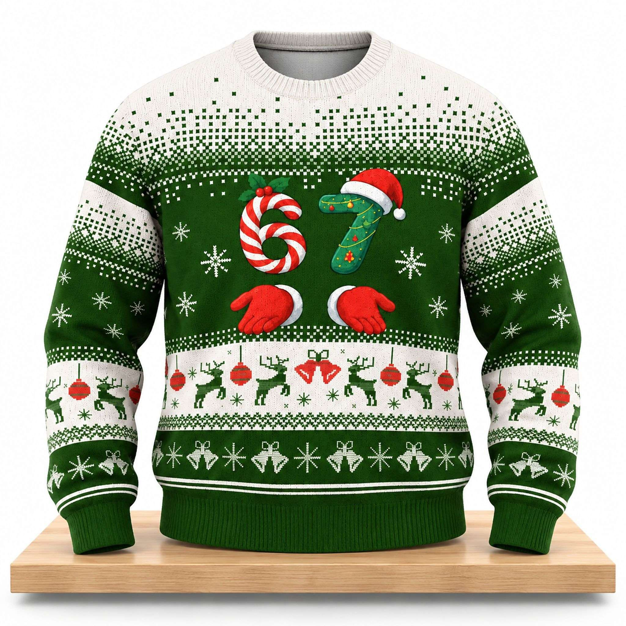 Six Seven Christmas Ugly Sweater 2026 Funny Meme Xmas Jumper Gift For Friends 1 - Unicasport Six Seven Christmas Ugly Sweater 2026 Funny Meme Xmas Jumper Gift For Friends