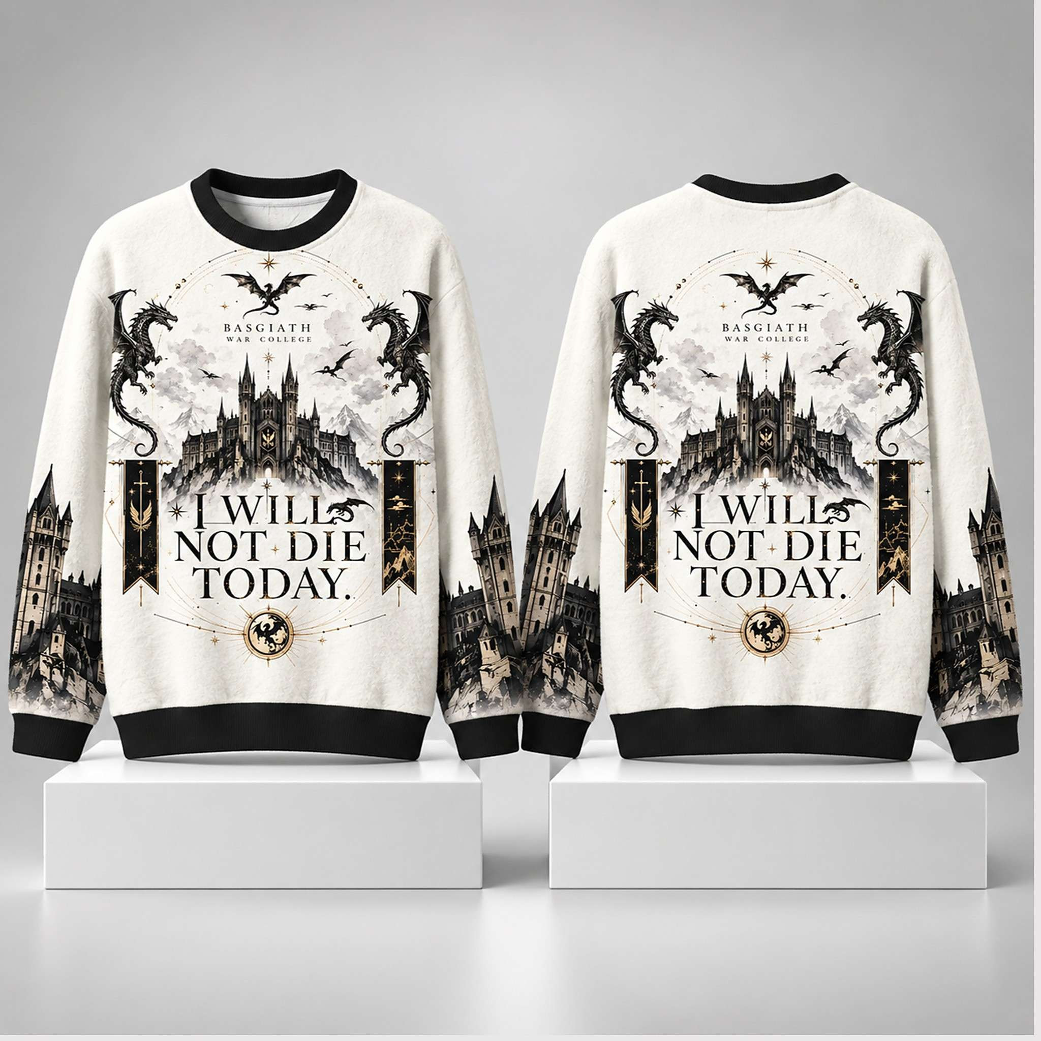 Basgiath War College I Will Not Die Today Dragon 2026 Sweatshirt Fourth Wing Merch Gifts 1 - Unicasport Basgiath War College I Will Not Die Today Dragon 2026 Sweatshirt Fourth Wing Merch Gifts
