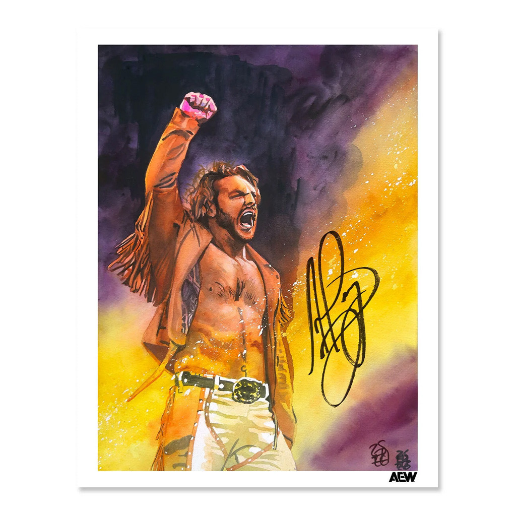 Aew Merch 2026 Hangman Adam Page Rob Schamberger Poster Wrestling Lover Wall Art Decor