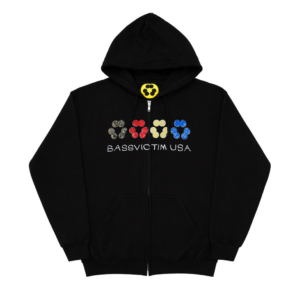 Bassvictim Merch Bassvictim Drawing Zip Up Hoodie Gift For EDM Music Lover 1 - Unicasport Bassvictim Merch Bassvictim Drawing Zip Up Hoodie Gift For EDM Music Lover