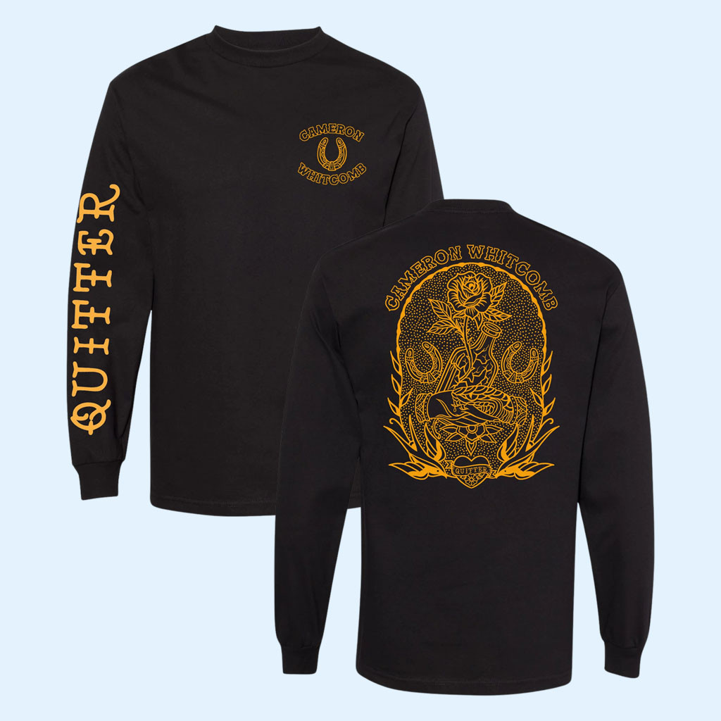 Cameron Whitcomb Merch 2026 Quitter Long Sleeve T-Shirt Music Themed Gifts 1 - Unicasport Cameron Whitcomb Merch 2026 Quitter Long Sleeve T-Shirt Music Themed Gifts