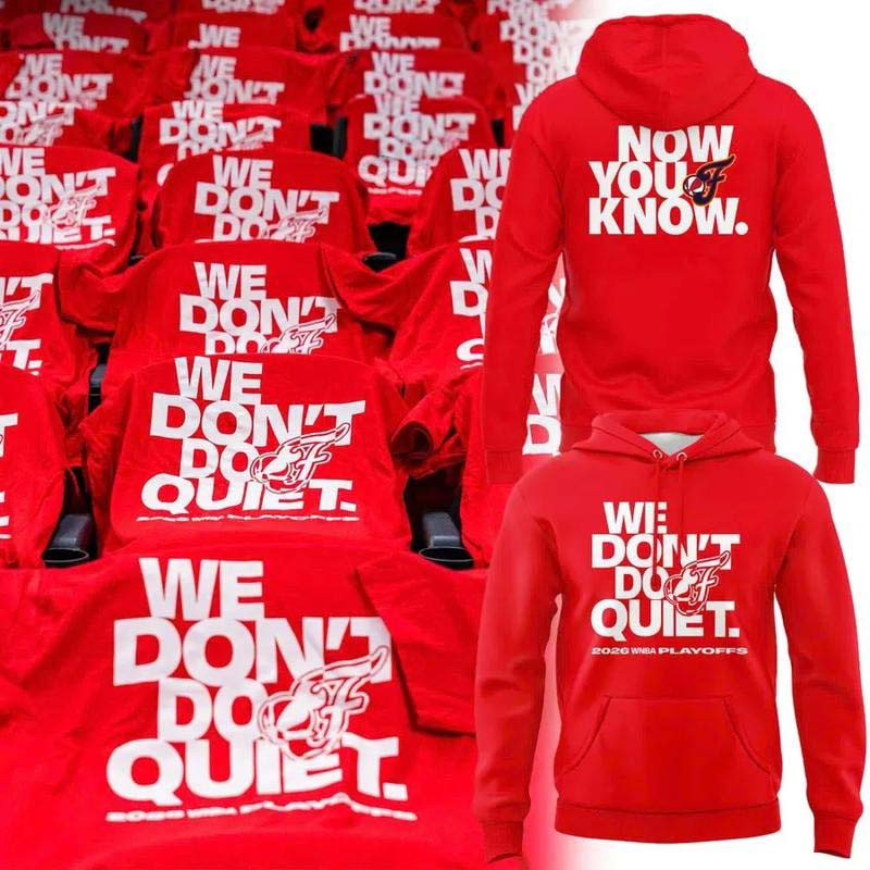 Indiana Fever Merch We Don't Do Quiet 2026 WNBA Playoffs Hoodie Gift For Basketball Lover 1 - Unicasport Indiana Fever Merch We Don't Do Quiet 2026 WNBA Playoffs Hoodie Gift For Basketball Lover