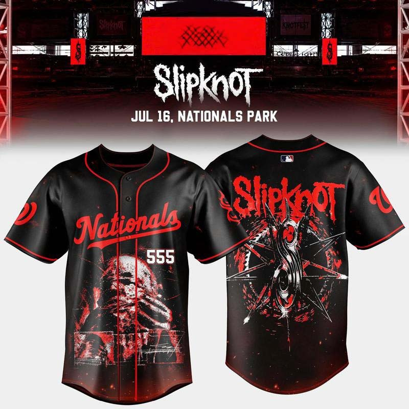 Washington Nationals Merch x Slipknot Stadium Tour 2027 Baseball Jersey Shirt Baseball Fans Gear 1 - Unicasport Washington Nationals Merch x Slipknot Stadium Tour 2027 Baseball Jersey Shirt Baseball Fans Gear
