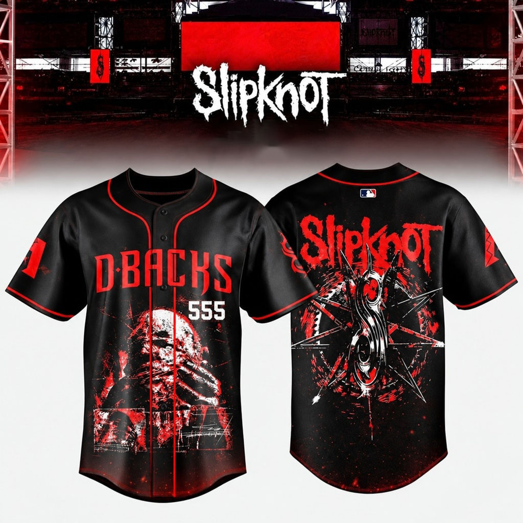 Arizona Diamondbacks X Slipknot Stadium Tour 2027 Baseball Jersey DBacks Merch Gift For Fans 1 - Unicasport Arizona Diamondbacks X Slipknot Stadium Tour 2027 Baseball Jersey DBacks Merch Gift For Fans
